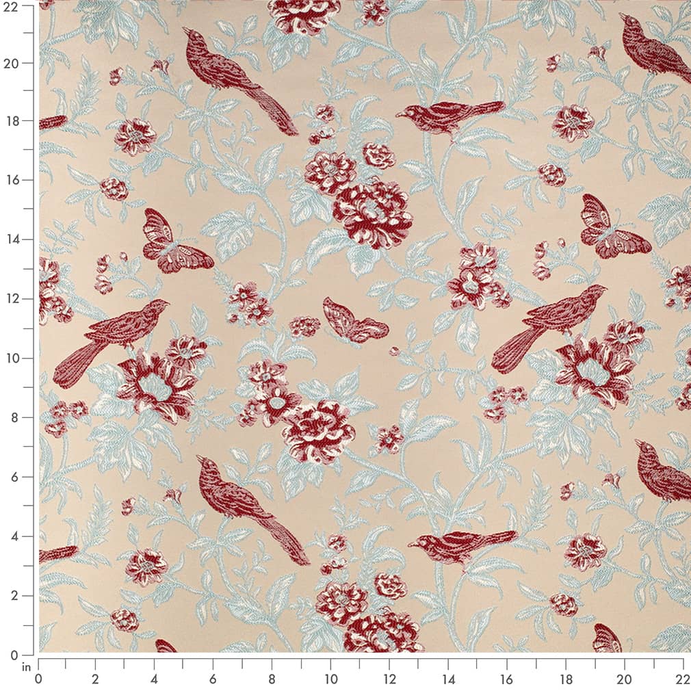 Boaz Scarlet - Folio Fabrics