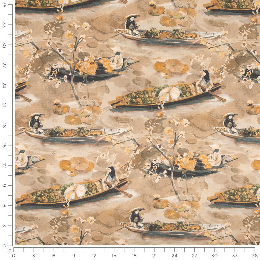 Borden Sepia - Folio Fabrics