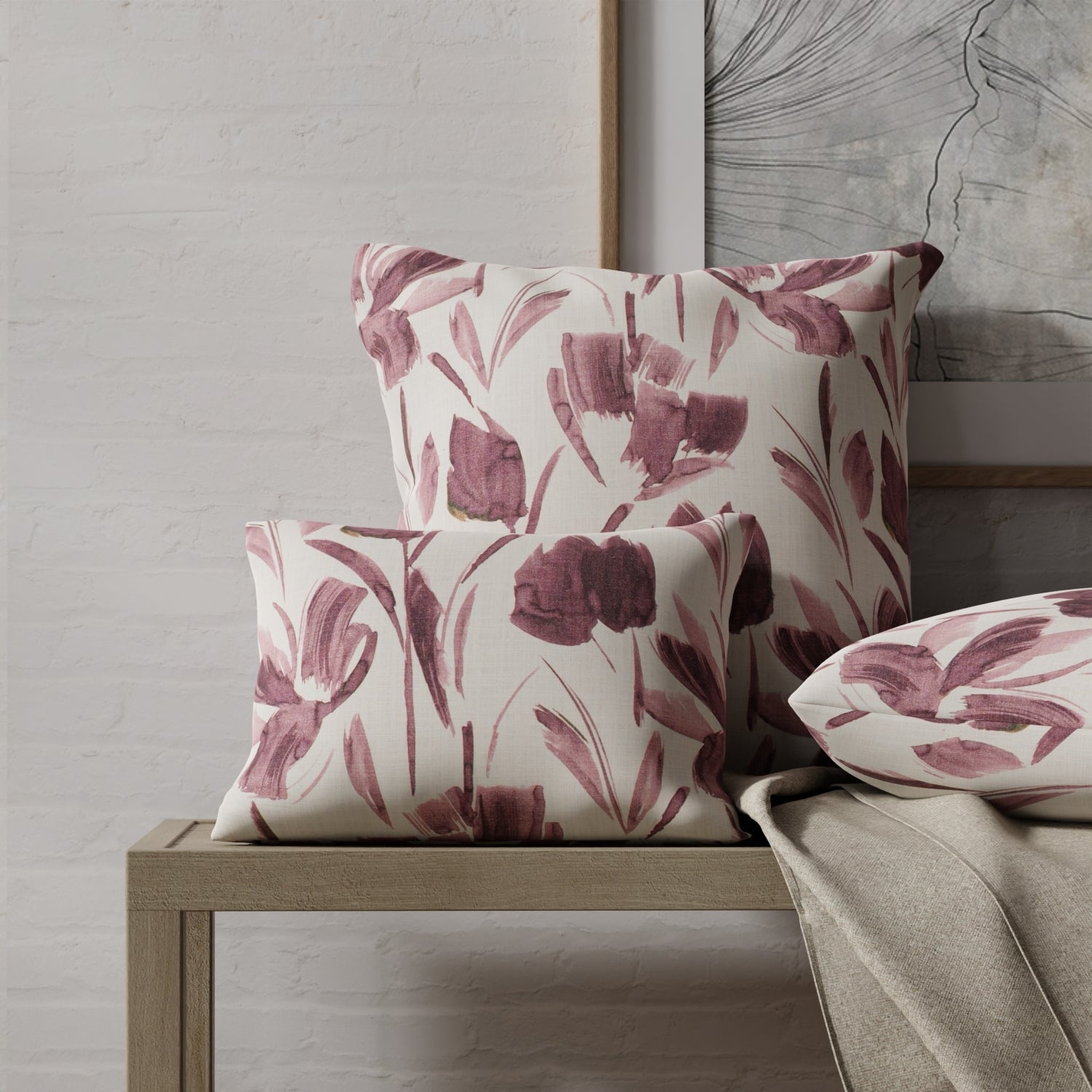 Bowen Amethyst - Folio Fabrics