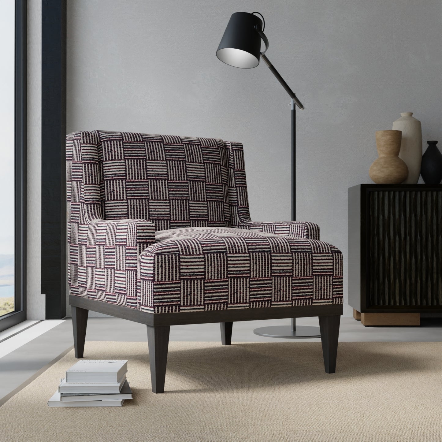 Brainerd Eggplant - Folio Fabrics