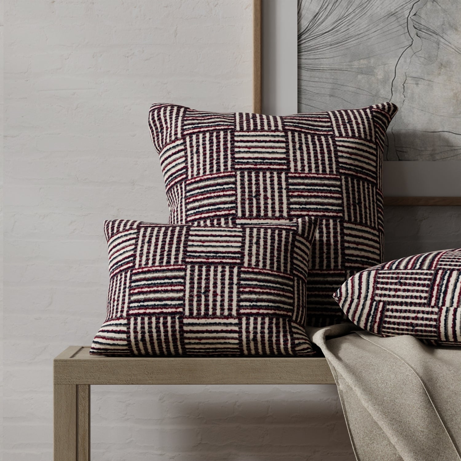 Brainerd Eggplant - Folio Fabrics