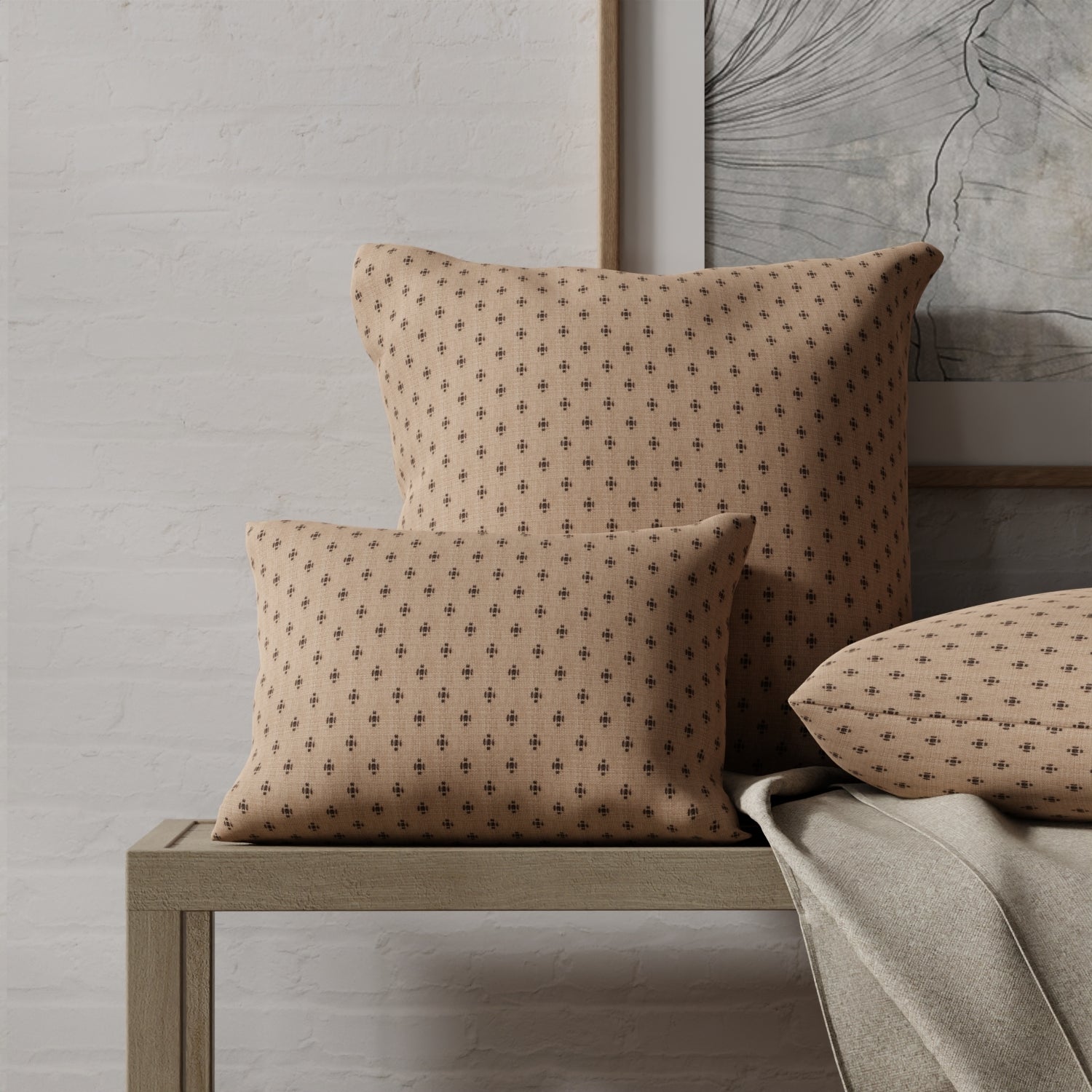 Briony Toffee - Folio Fabrics