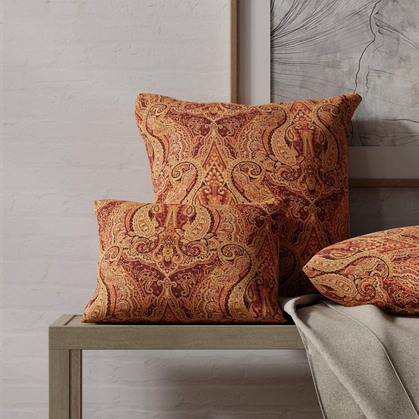 Buchanan Cinnamon - Folio Fabrics