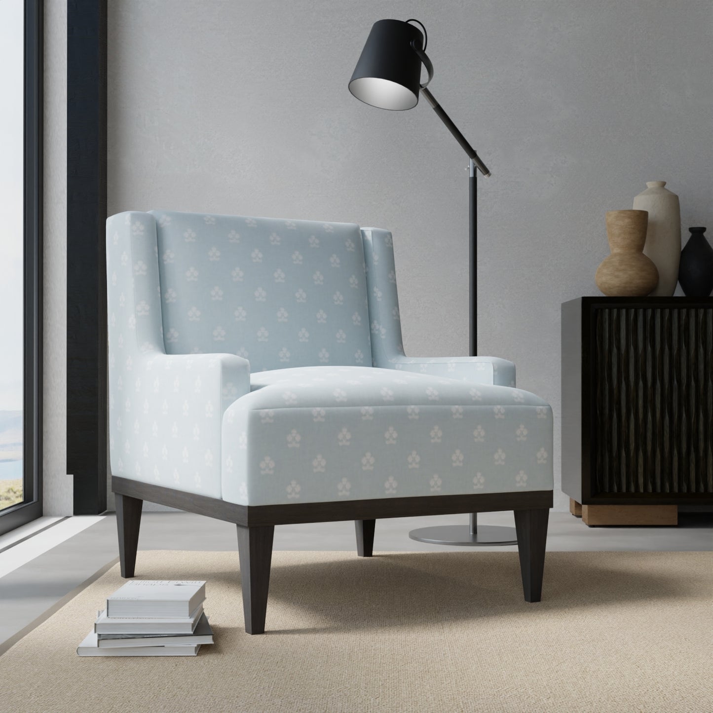 Darlington Powder Blue - Folio Fabrics