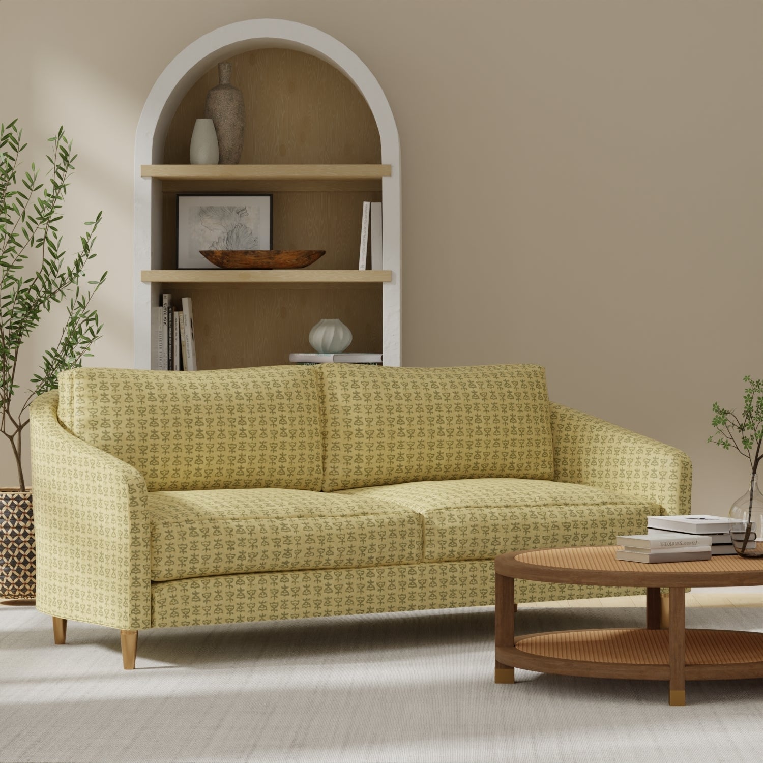Ferry Pesto - Folio Fabrics