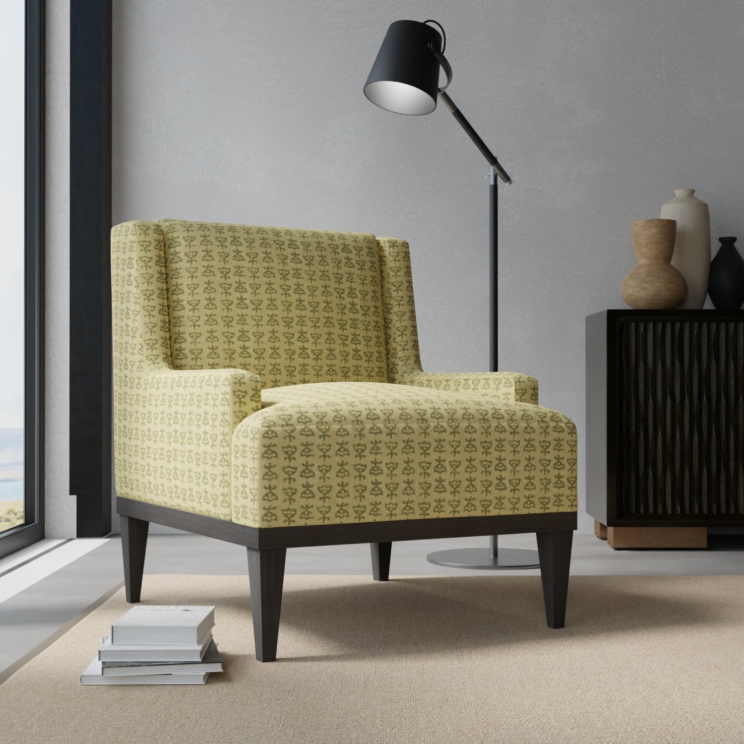 Ferry Pesto - Folio Fabrics