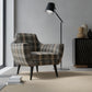 Gertrude Charcoal - Folio Fabrics