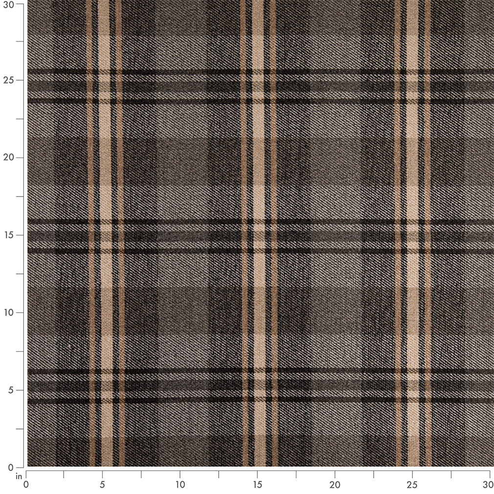 Gertrude Charcoal - Folio Fabrics
