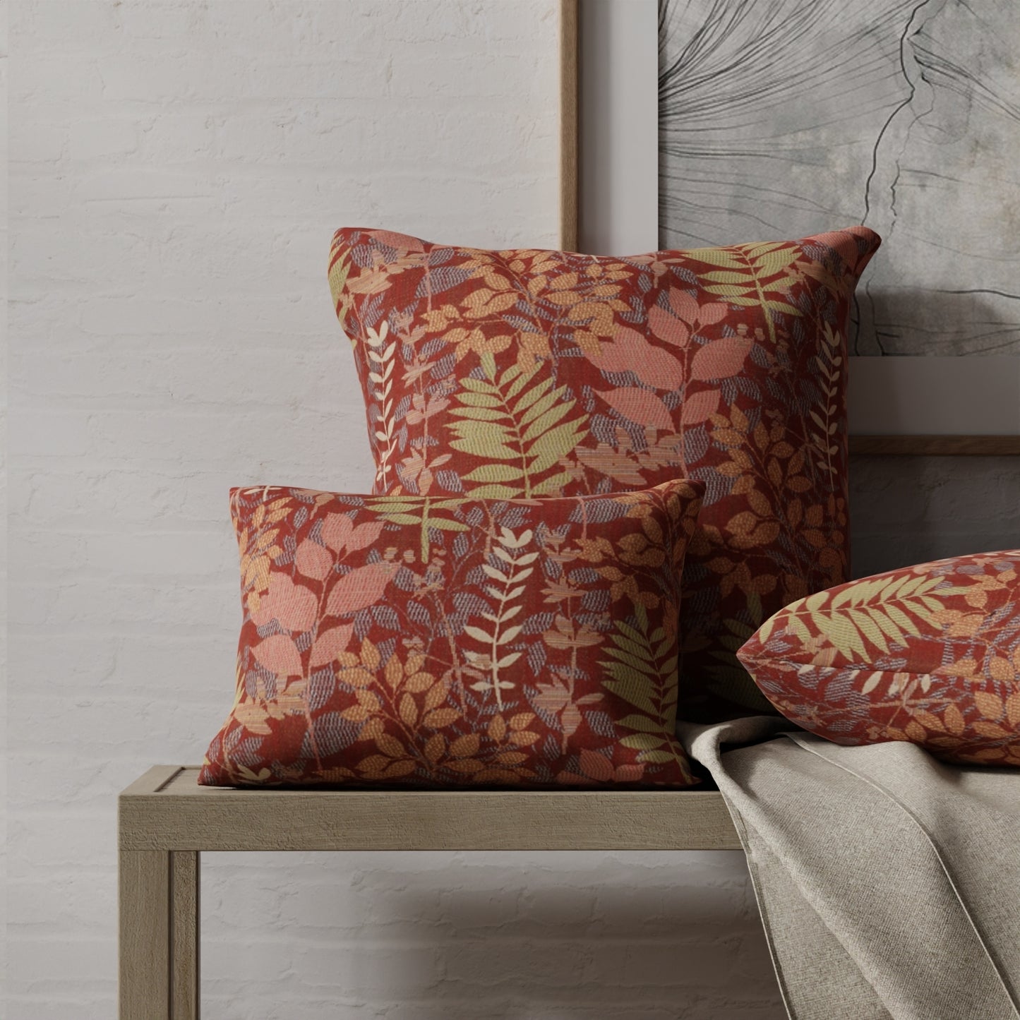 Harriet Red - Folio Fabrics