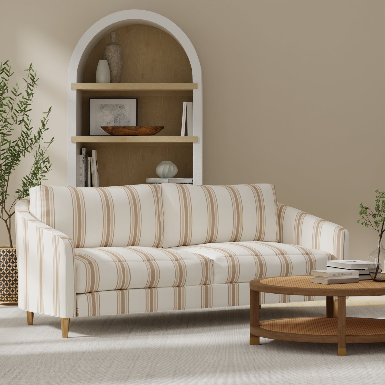 Lyman Truffle - Folio Fabrics