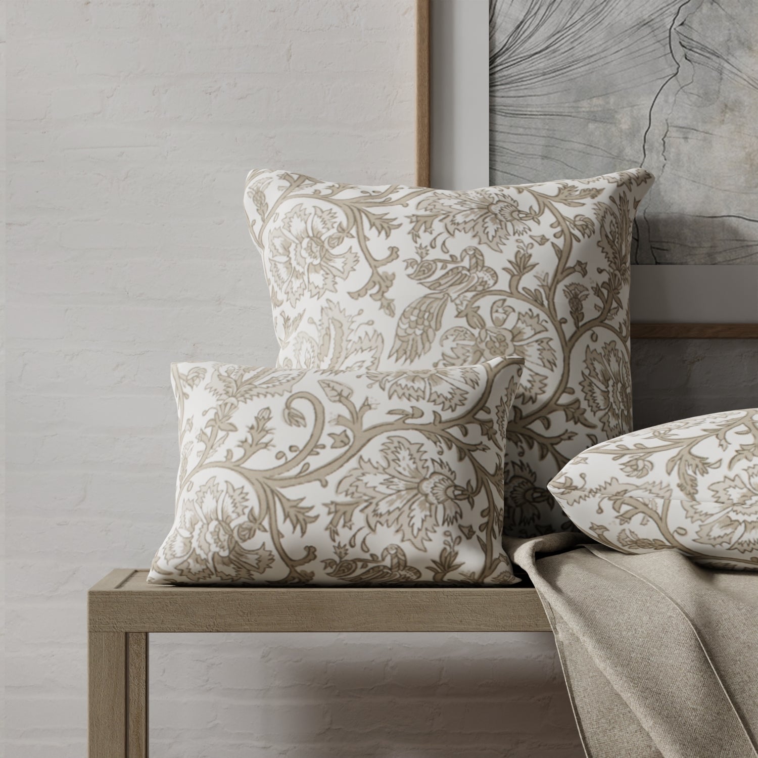 Meriwether Truffle - Folio Fabrics