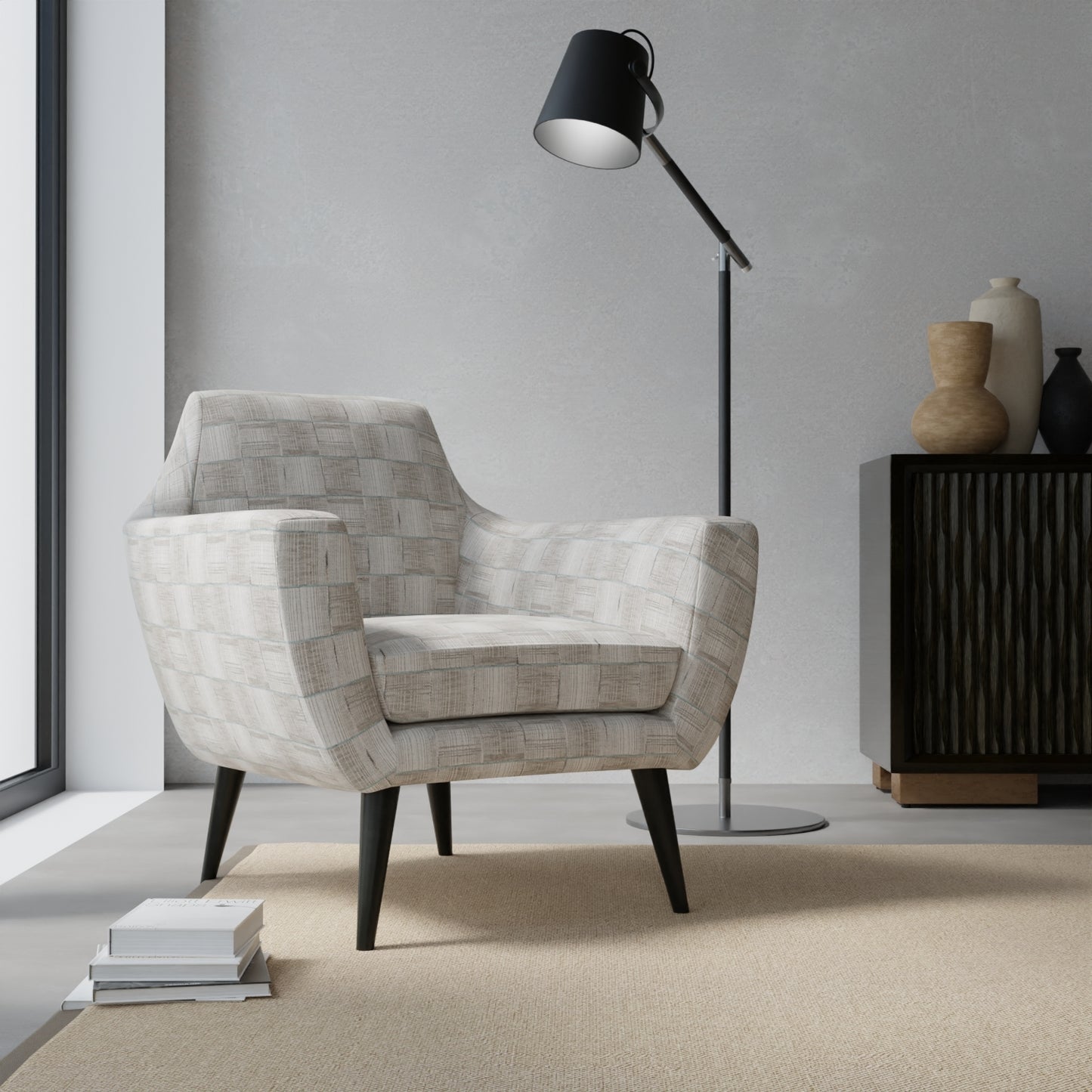 Millard Gravel - Folio Fabrics
