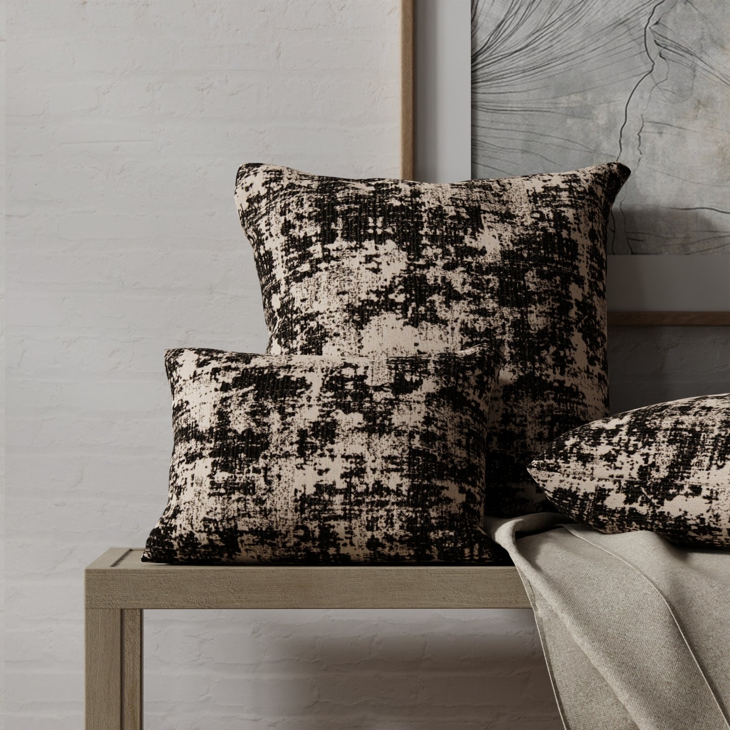 Miller Charcoal - Folio Fabrics