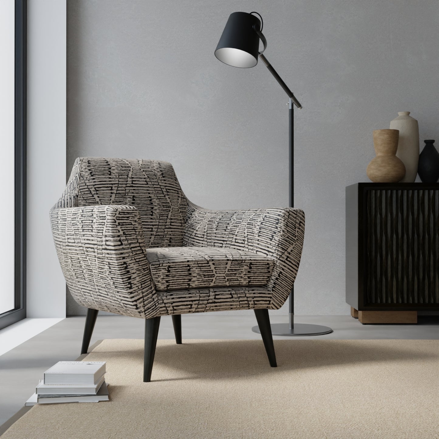 Mozet Black - Folio Fabrics