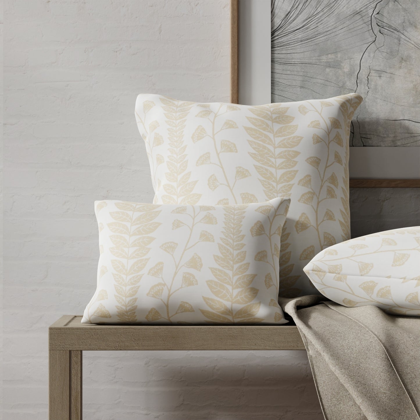 Nala Biscuit - Folio Fabrics