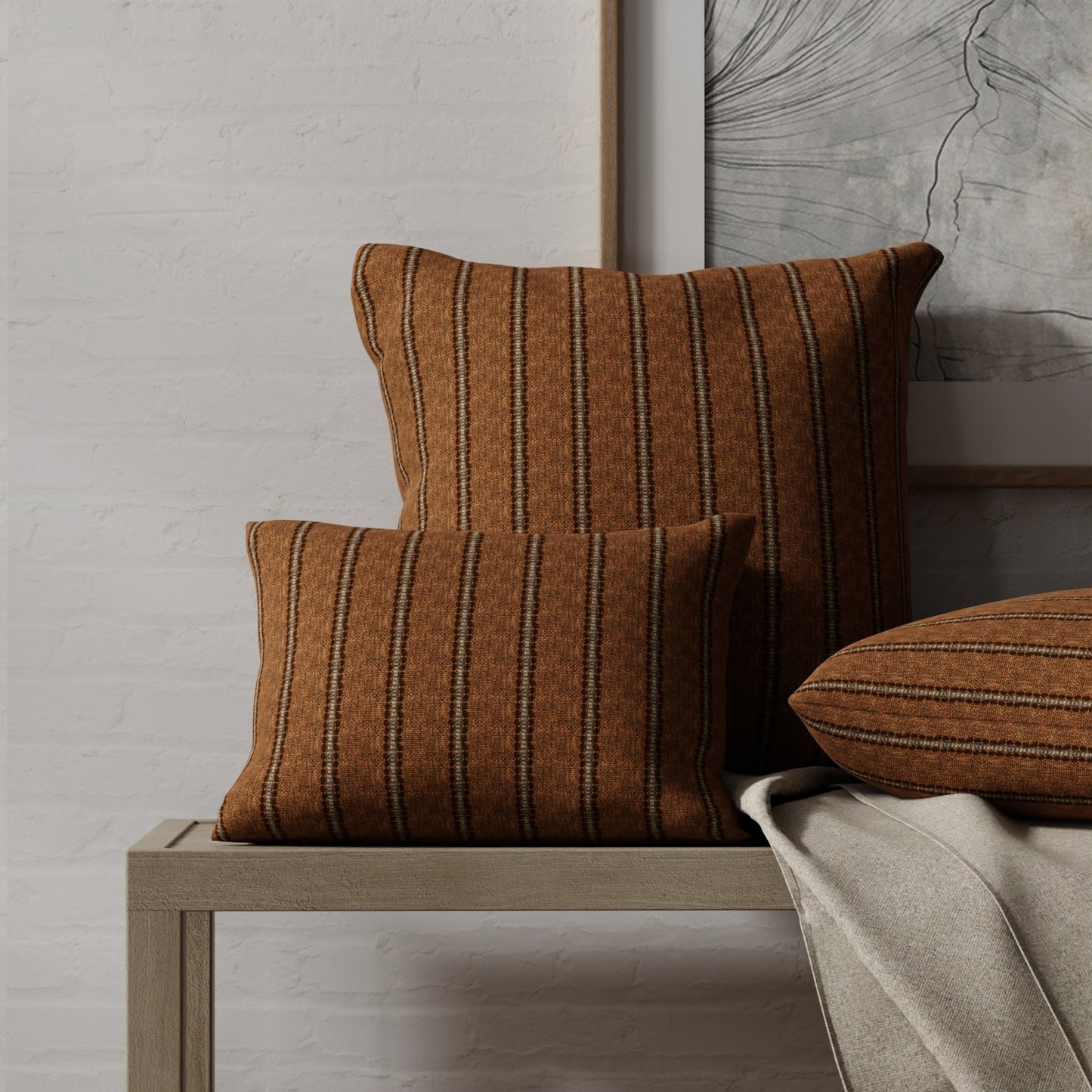 Oberon Chestnut - Folio Fabrics