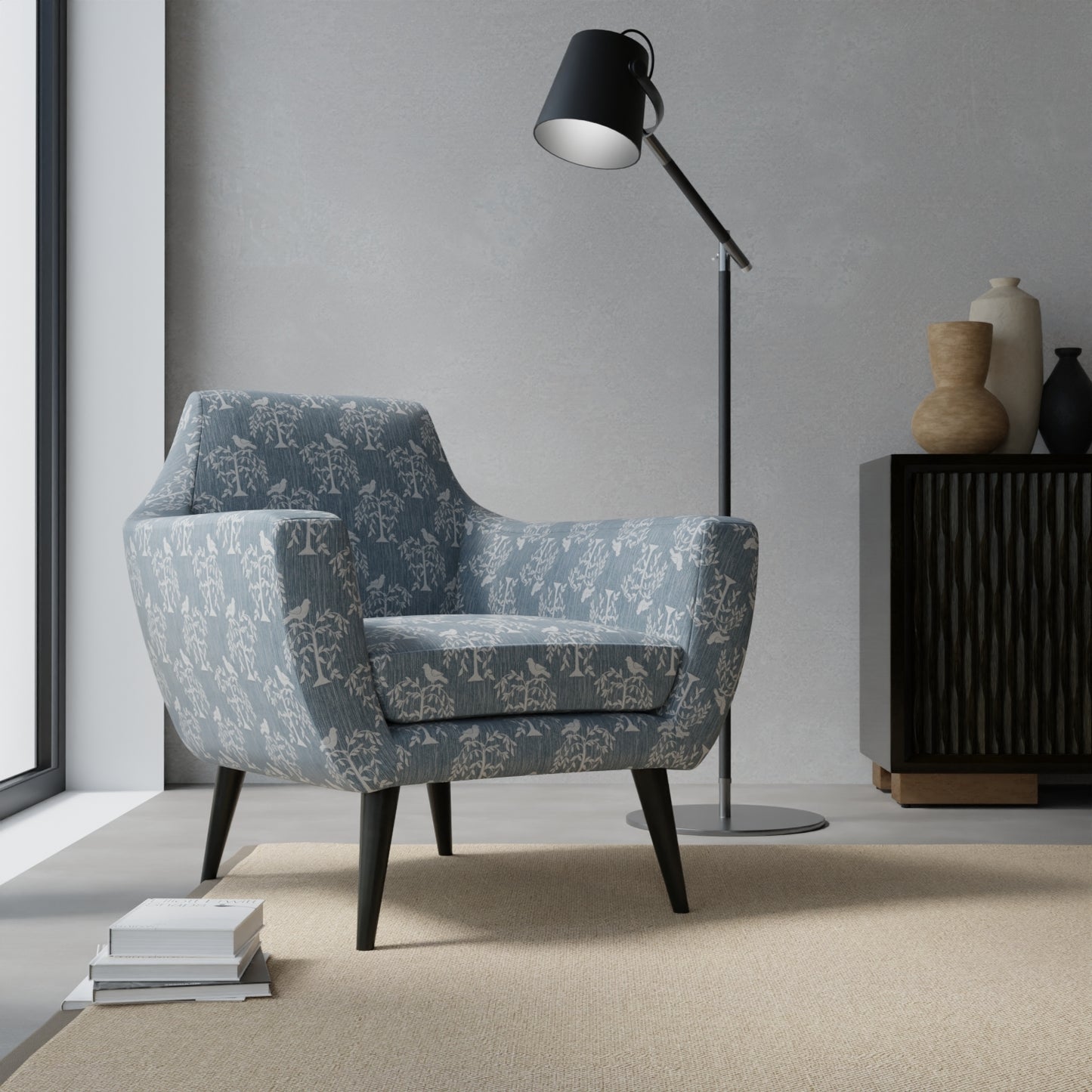 Pablo Slate Blue - Folio Fabrics