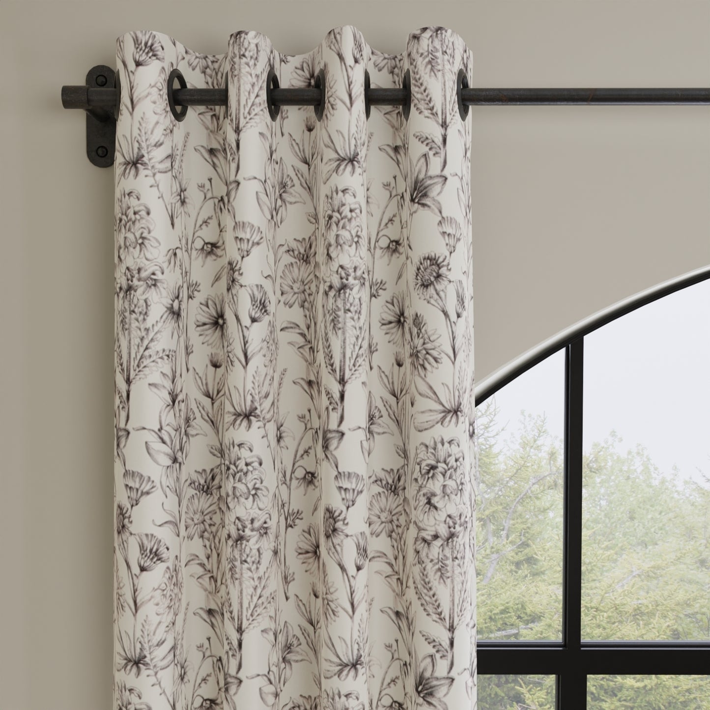Rush Charcoal - Folio Fabrics