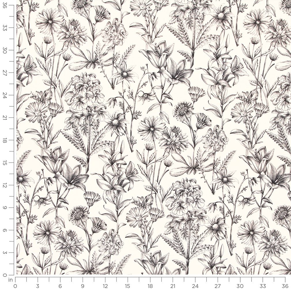 Rush Charcoal - Folio Fabrics