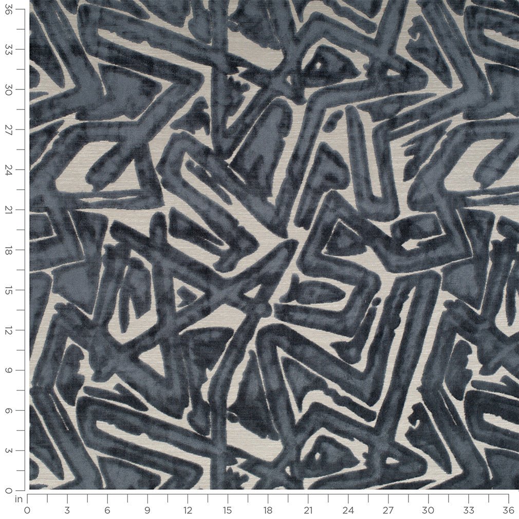 Sabine Graphite - Folio Fabrics