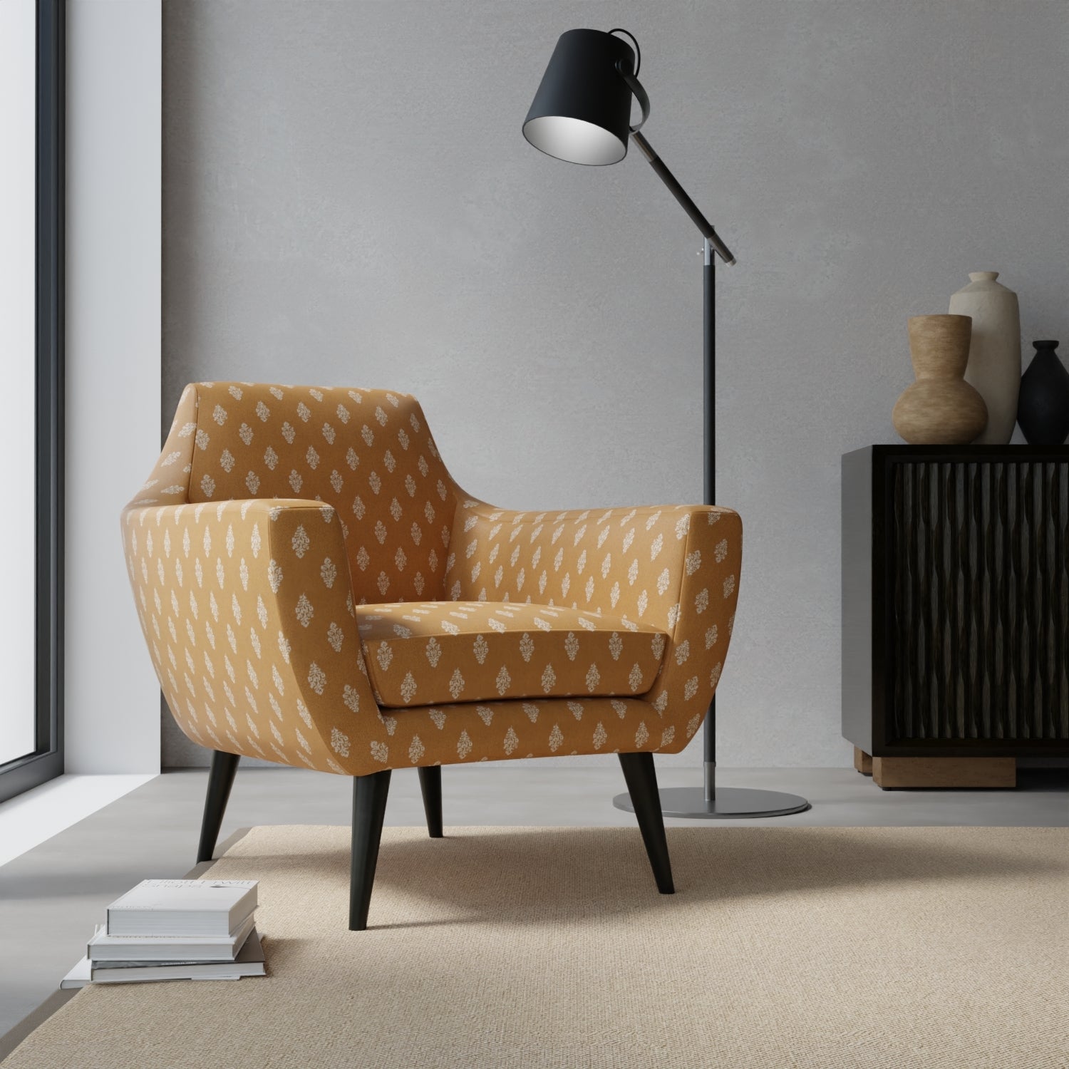 Sloan Ochre - Folio Fabrics