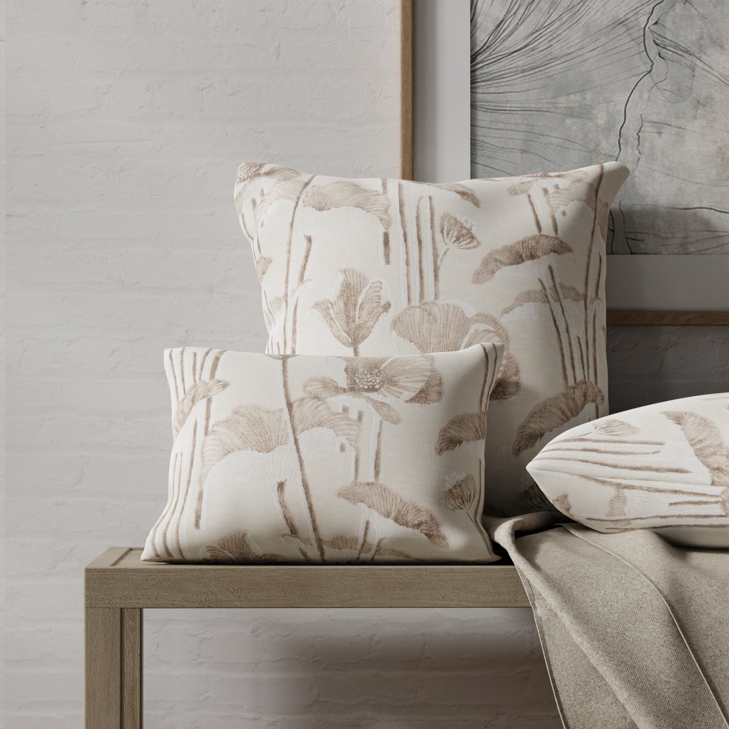 Tipton Mushroom - Folio Fabrics