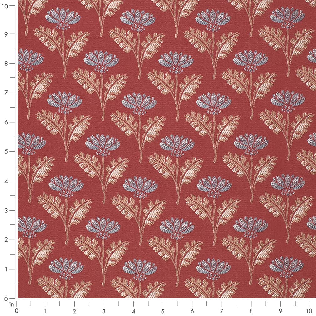 Tulane Pomegranate - Folio Fabrics