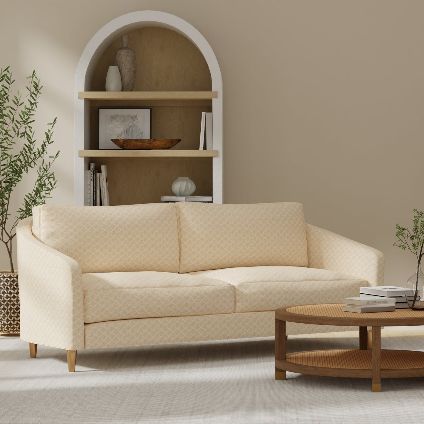 Woodruff Cornsilk - Folio Fabrics