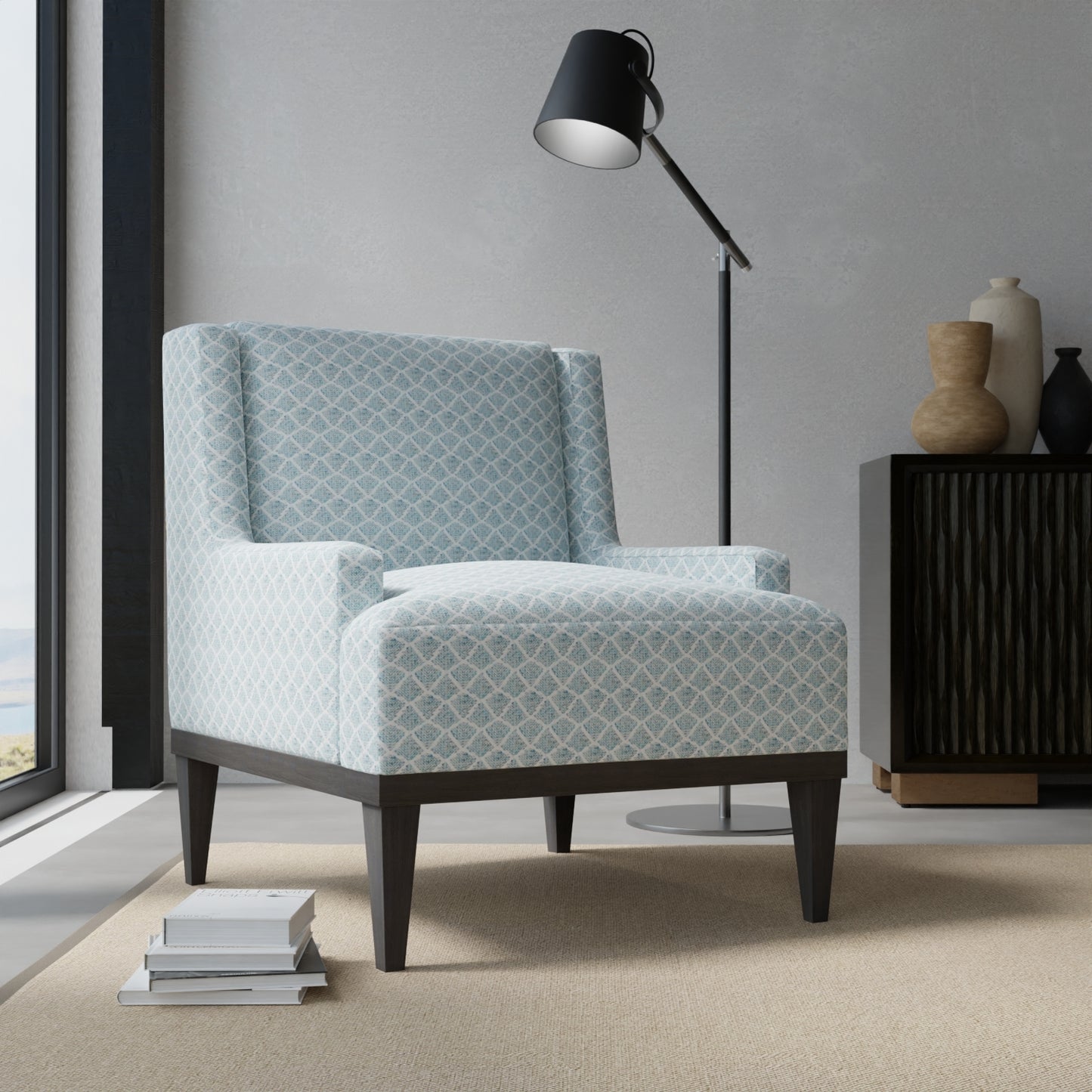 Woodruff Teal - Folio Fabrics