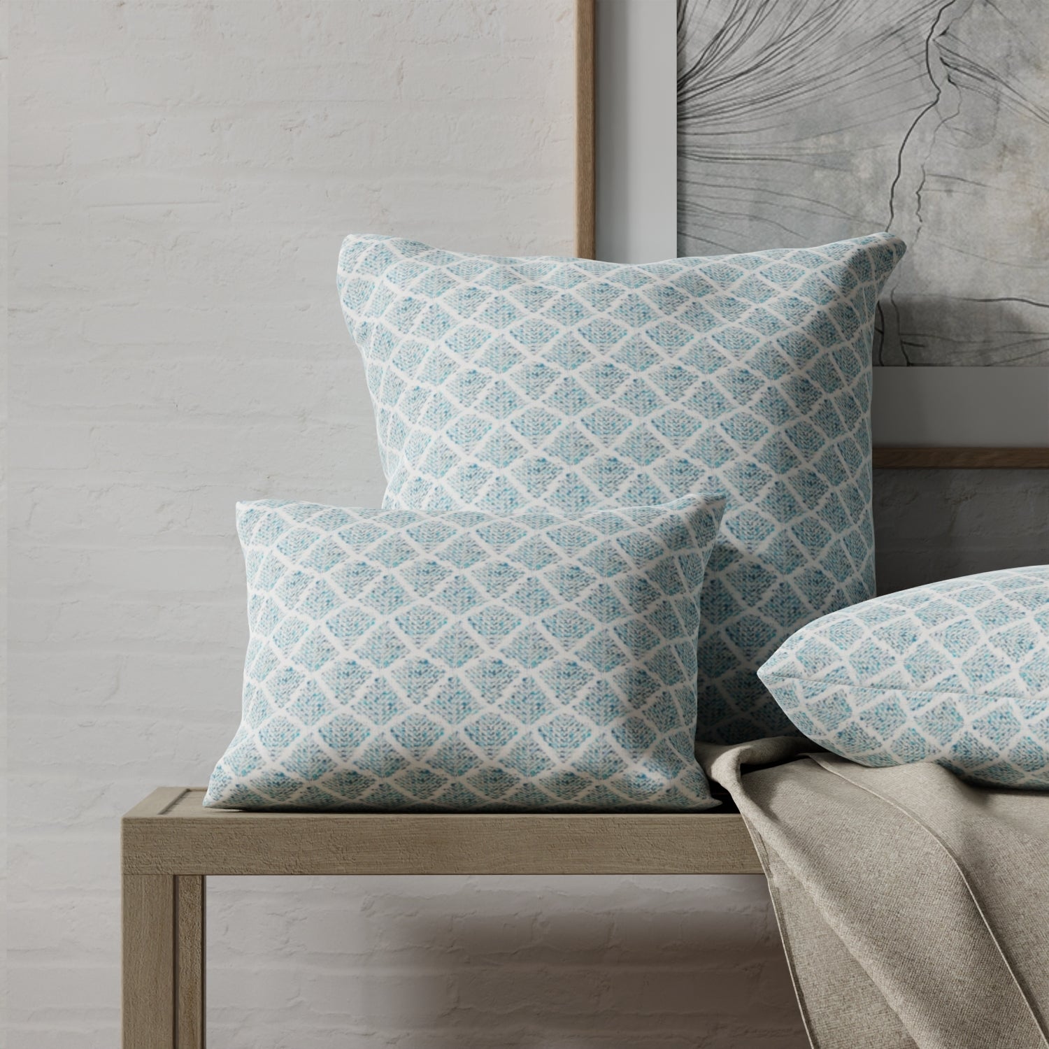 Woodruff Teal - Folio Fabrics