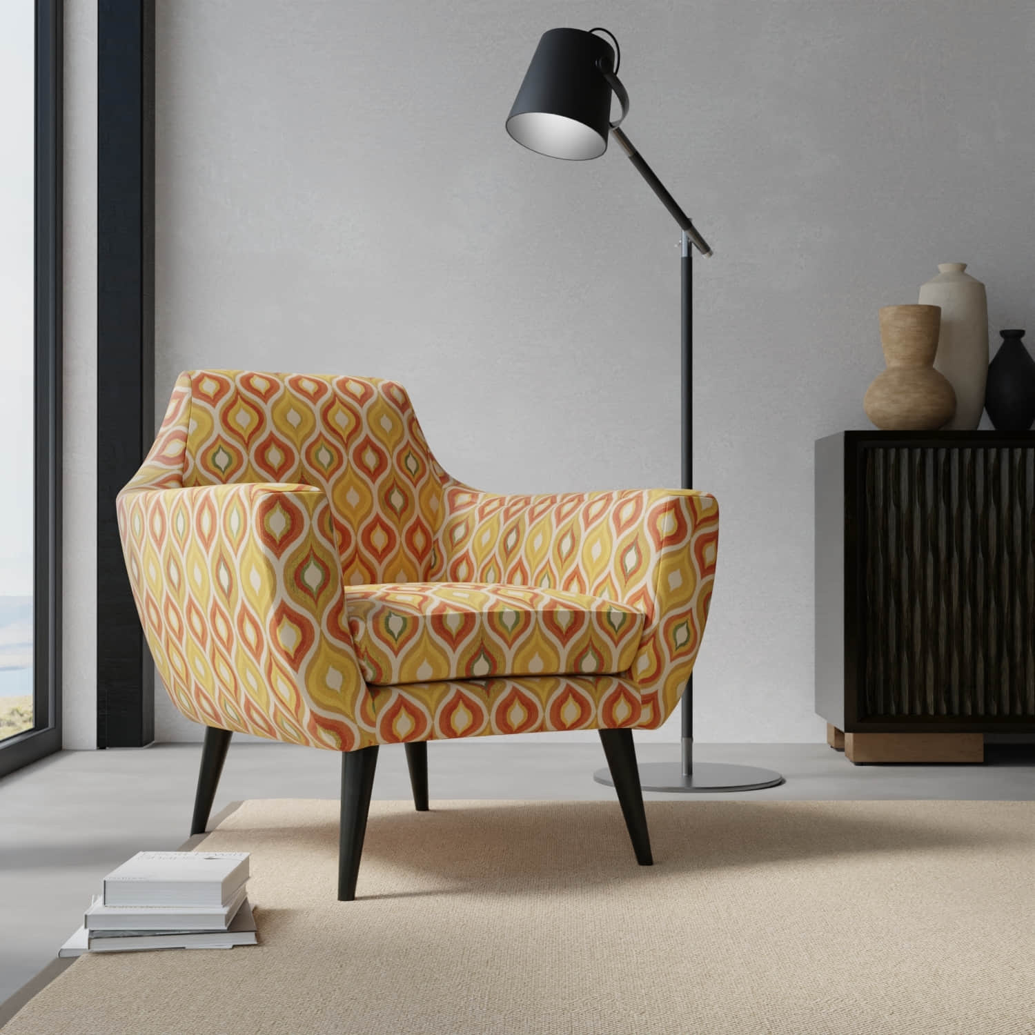 Darren Persimmon - Folio Fabrics
