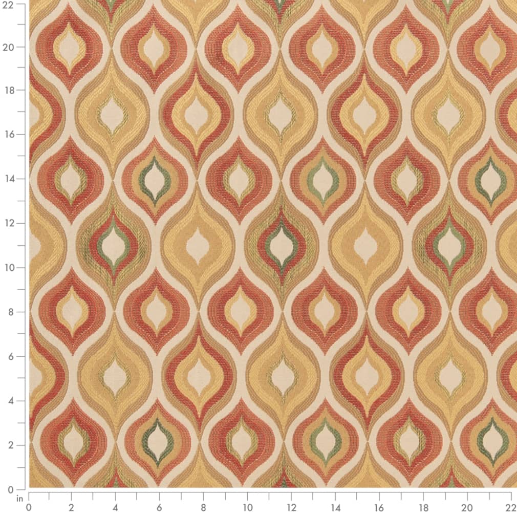 Darren Persimmon - Folio Fabrics