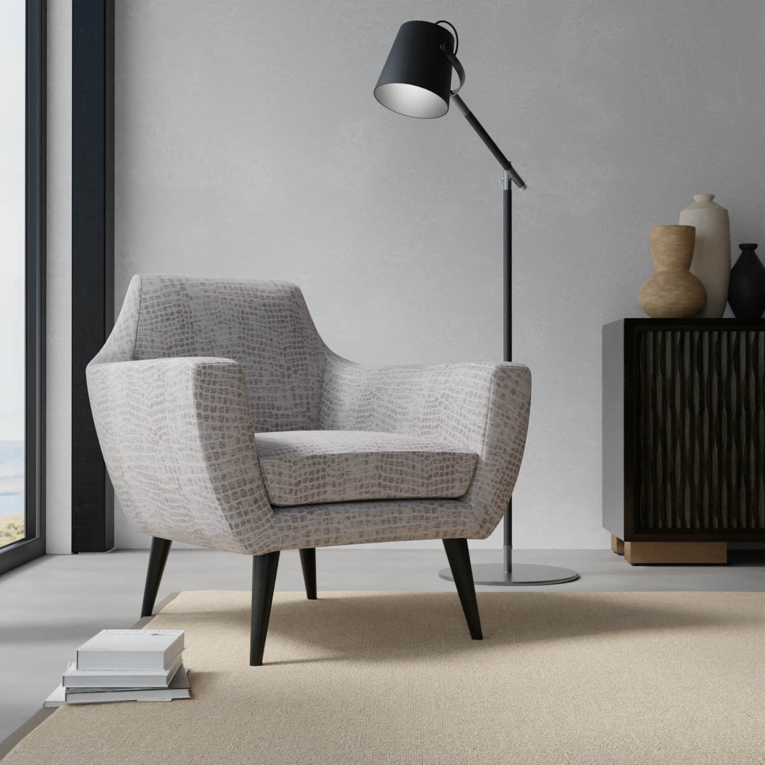 Electra Slate - Folio Fabrics