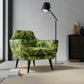 Elora Noir upholstered on a contemporary chair