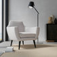 Joplin Taupe upholstered on a contemporary chair