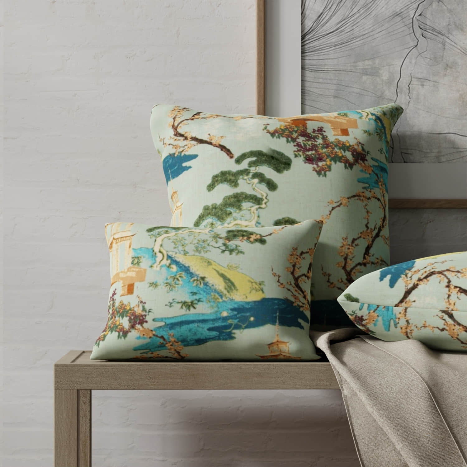 Linford Seaspray - Folio Fabrics