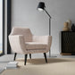 Shae Sienna upholstered on a contemporary chair