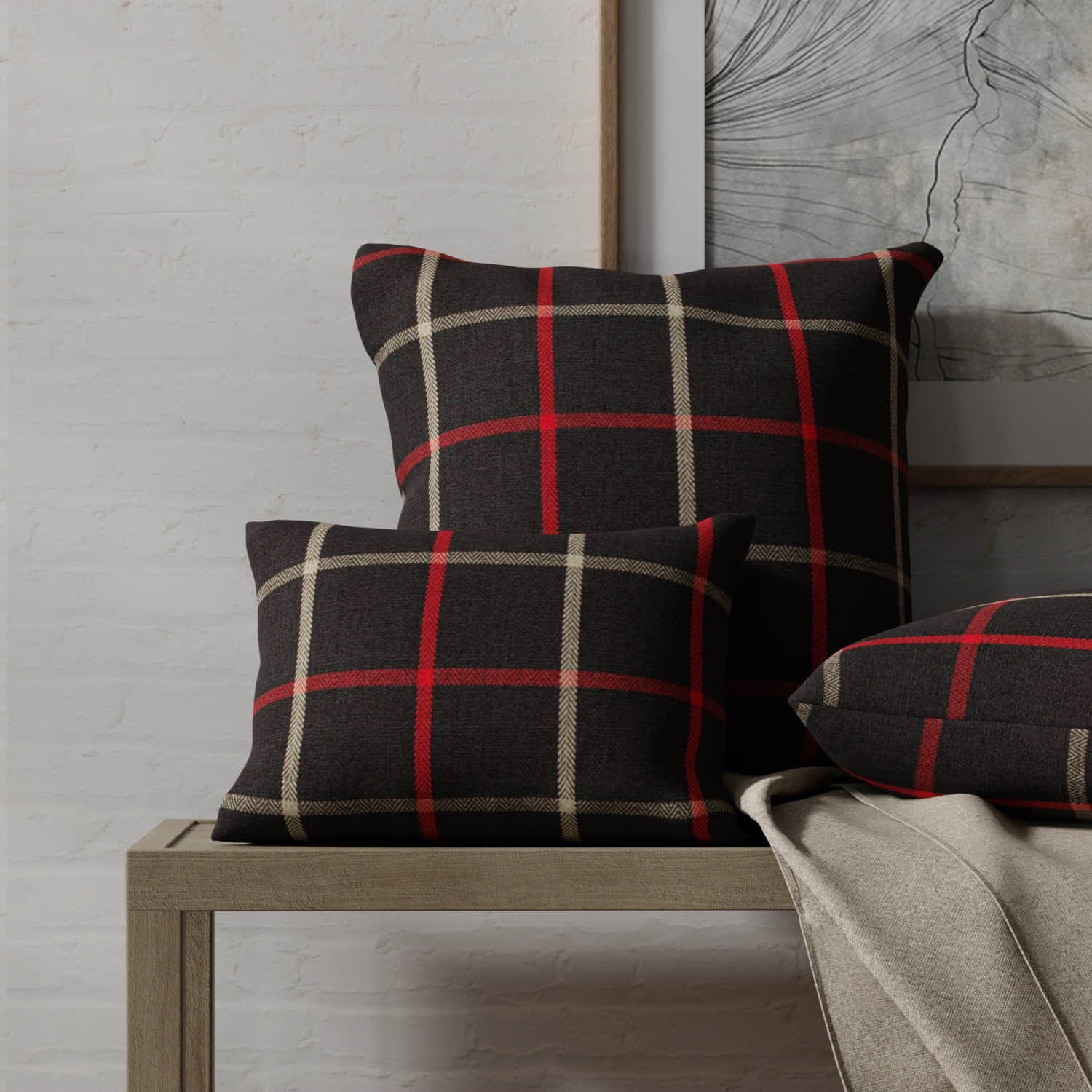 Stanton Oxblood - Folio Fabrics