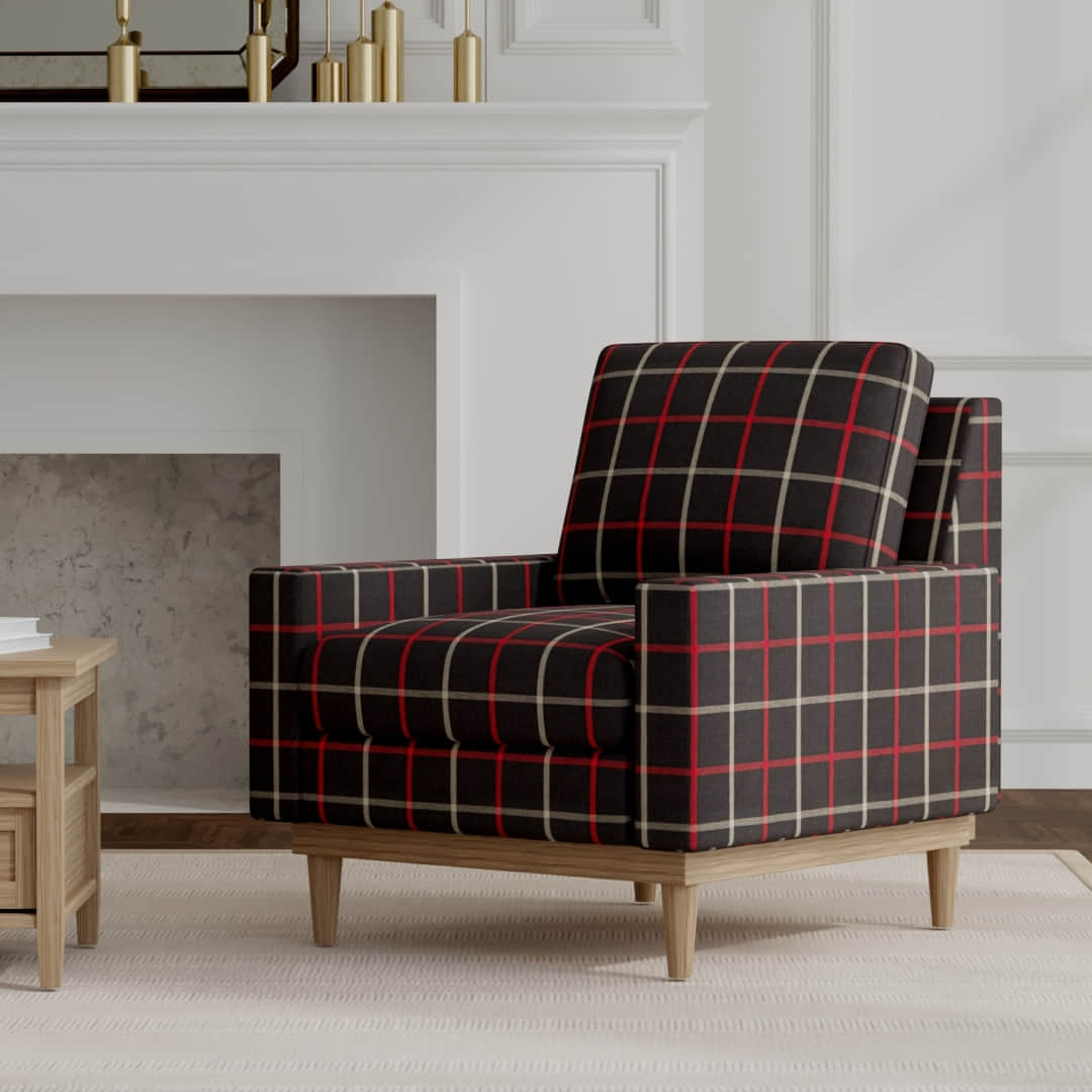 Stanton Oxblood - Folio Fabrics