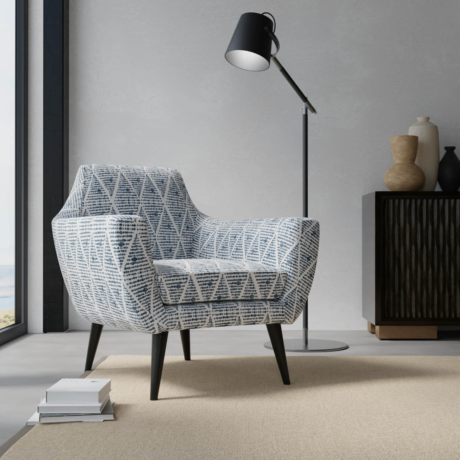 Stein Oxford upholstered on a contemporary chair